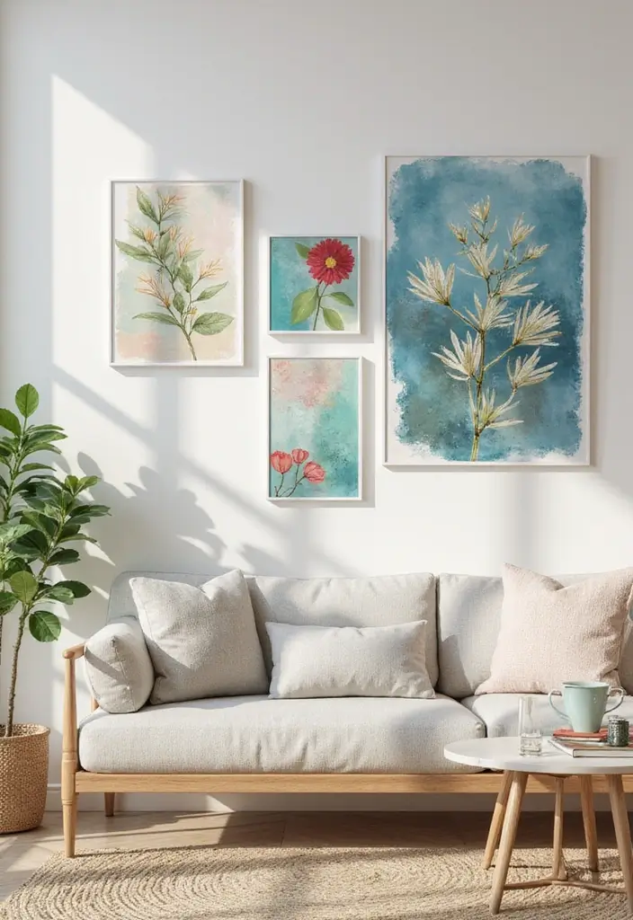 15 Wall Art Designs for Every Style: Eco-Friendly Ideas to Brighten Your Space! - 1. Eco-Friendly Canvas Prints