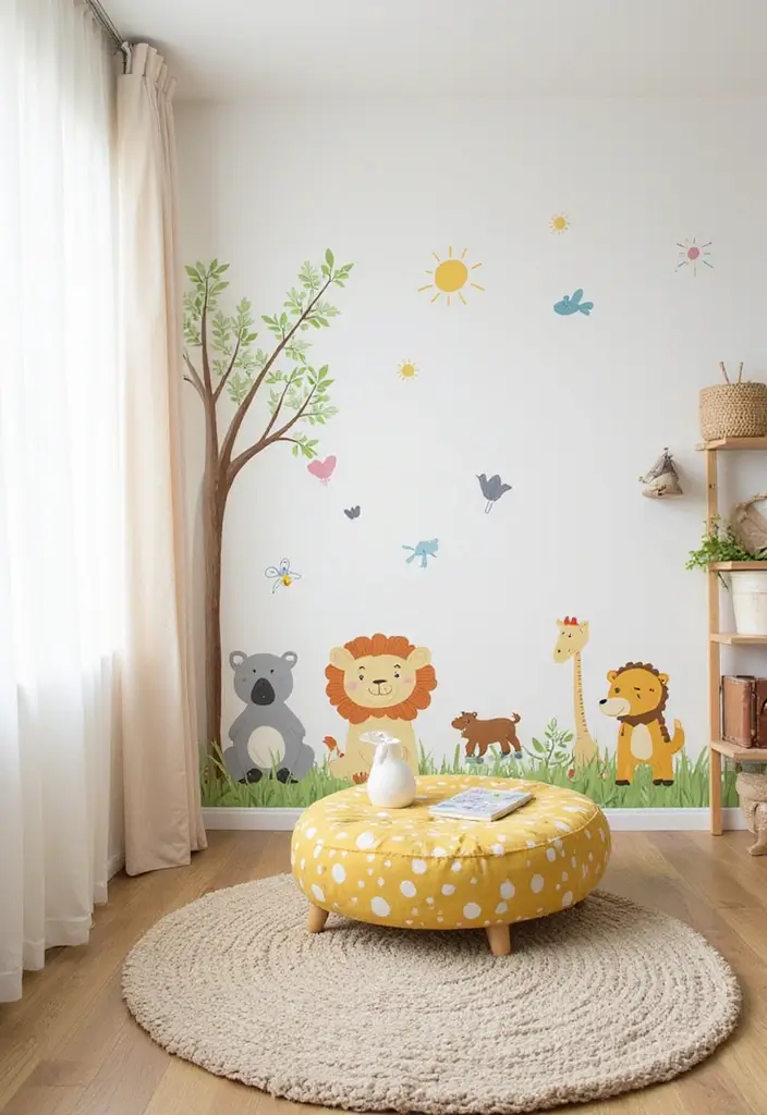 15 Wall Art Designs for Every Style: Eco-Friendly Ideas to Brighten Your Space! - 3. Stylish Wall Decals