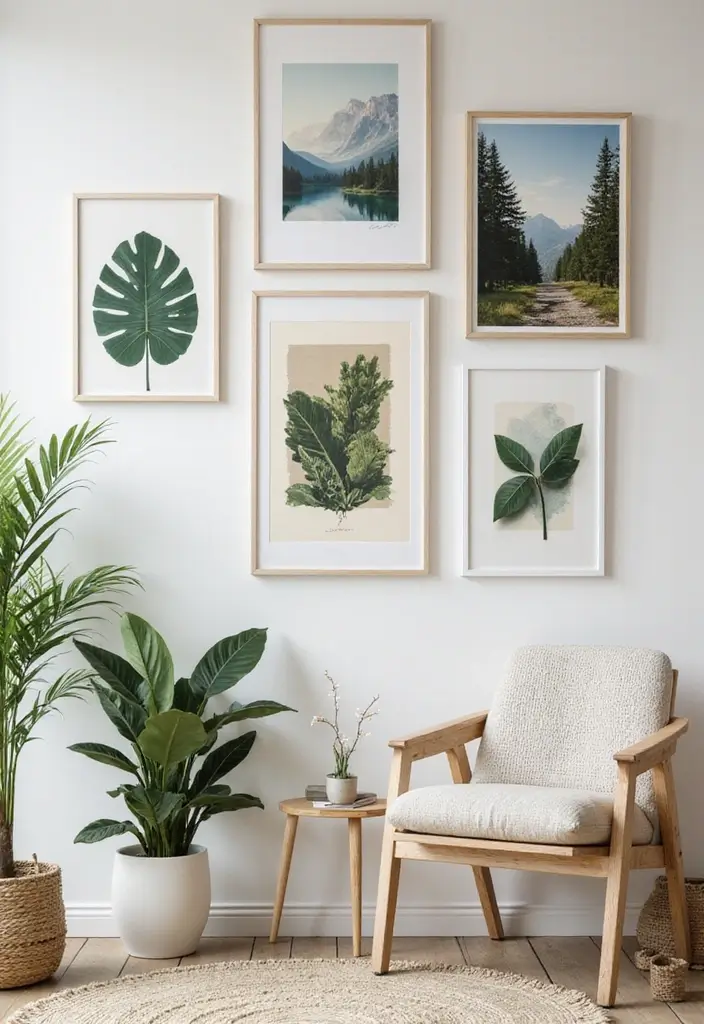 15 Wall Art Designs for Every Style: Eco-Friendly Ideas to Brighten Your Space! - 6. Nature-Inspired Artwork