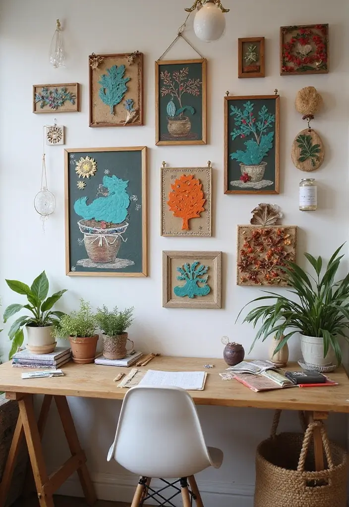 15 Wall Art Designs for Every Style: Eco-Friendly Ideas to Brighten Your Space! - 7. DIY Upcycled Art Projects