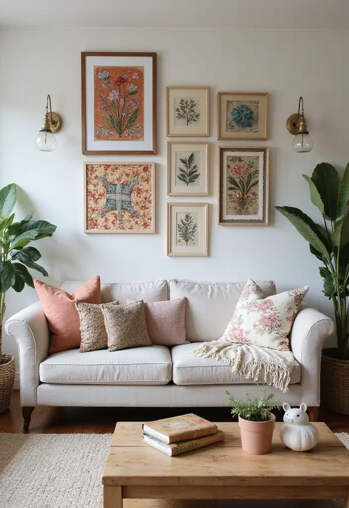 15 Wall Art Designs for Every Style: Eco-Friendly Ideas to Brighten Your Space! - 9. Upcycled Fabric Art