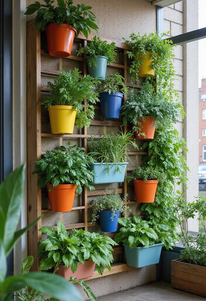 15 Ways to Style a Balcony with Plants - 1. Vertical Gardens for Small Spaces