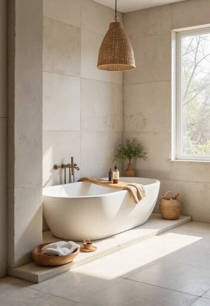 18 Bathroom Tiles That Make a Statement - 13. Spa-Inspired Textures