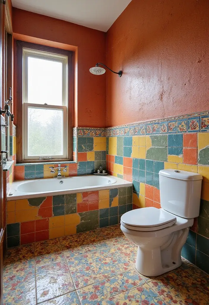 18 Bathroom Tiles That Make a Statement - 4. Bold Colors