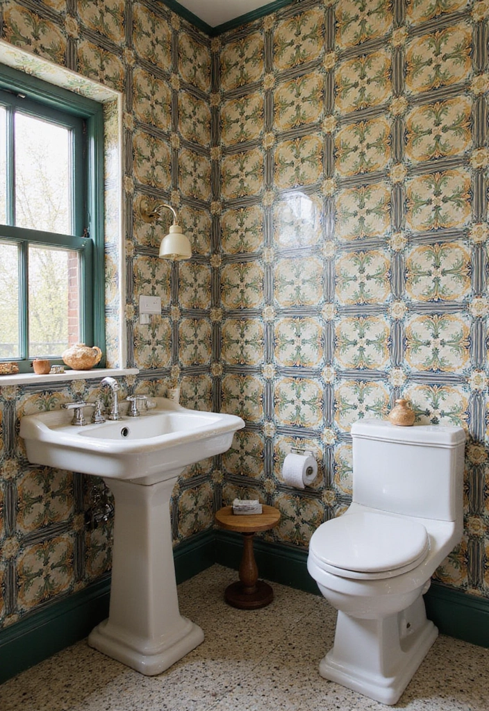 18 Bathroom Tiles That Make a Statement - 5. Vintage Charm
