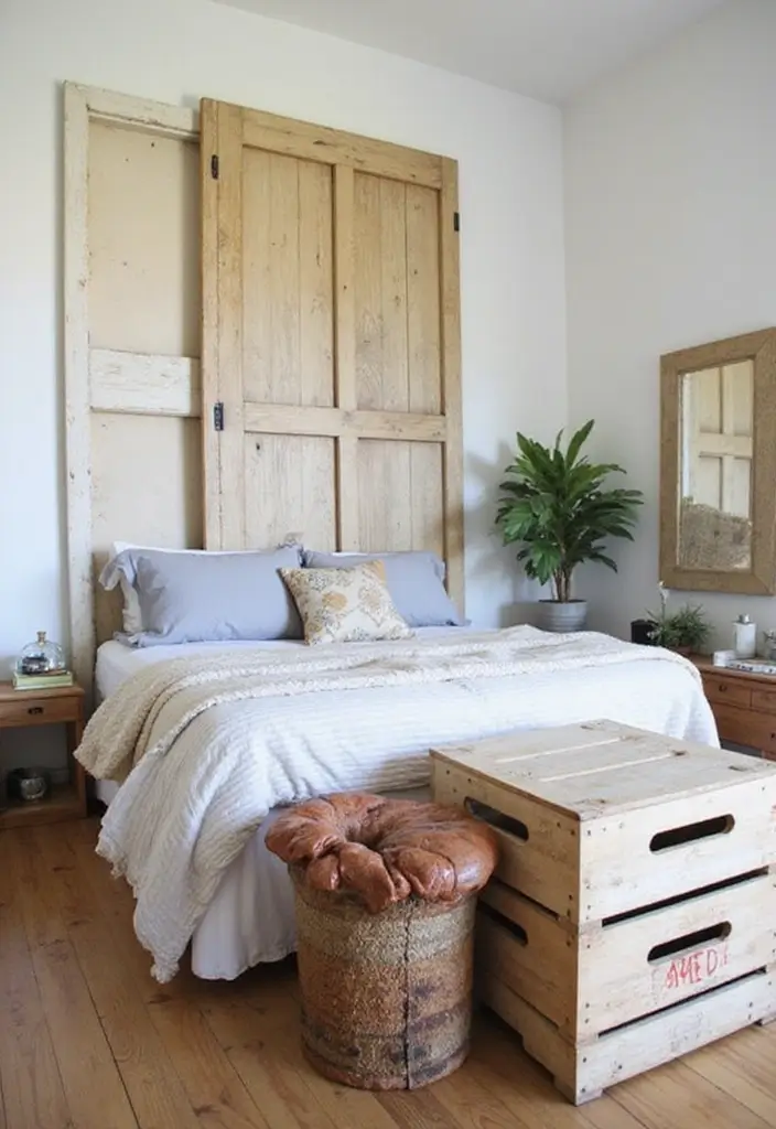 18 Bedroom Redesign Ideas for a Fresh Look - 10. Upcycled Decor Elements