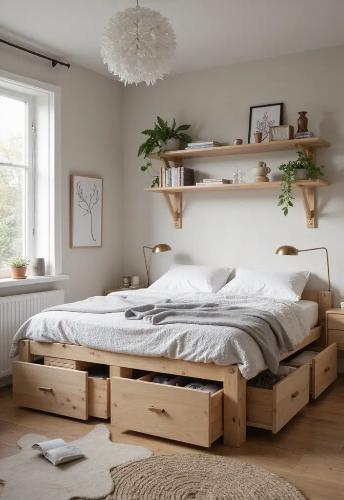 18 Bedroom Redesign Ideas for a Fresh Look - 14. Smart Storage Solutions