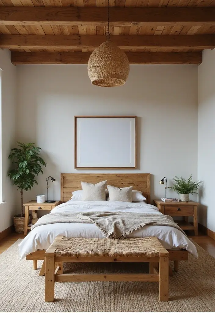 18 Bedroom Redesign Ideas for a Fresh Look - 2. Sustainable Furniture Choices