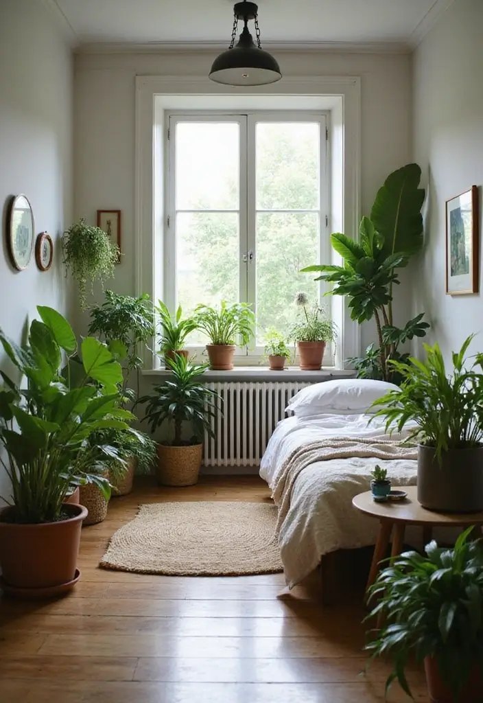 18 Bedroom Redesign Ideas for a Fresh Look - 4. Indoor Plants for Fresh Air