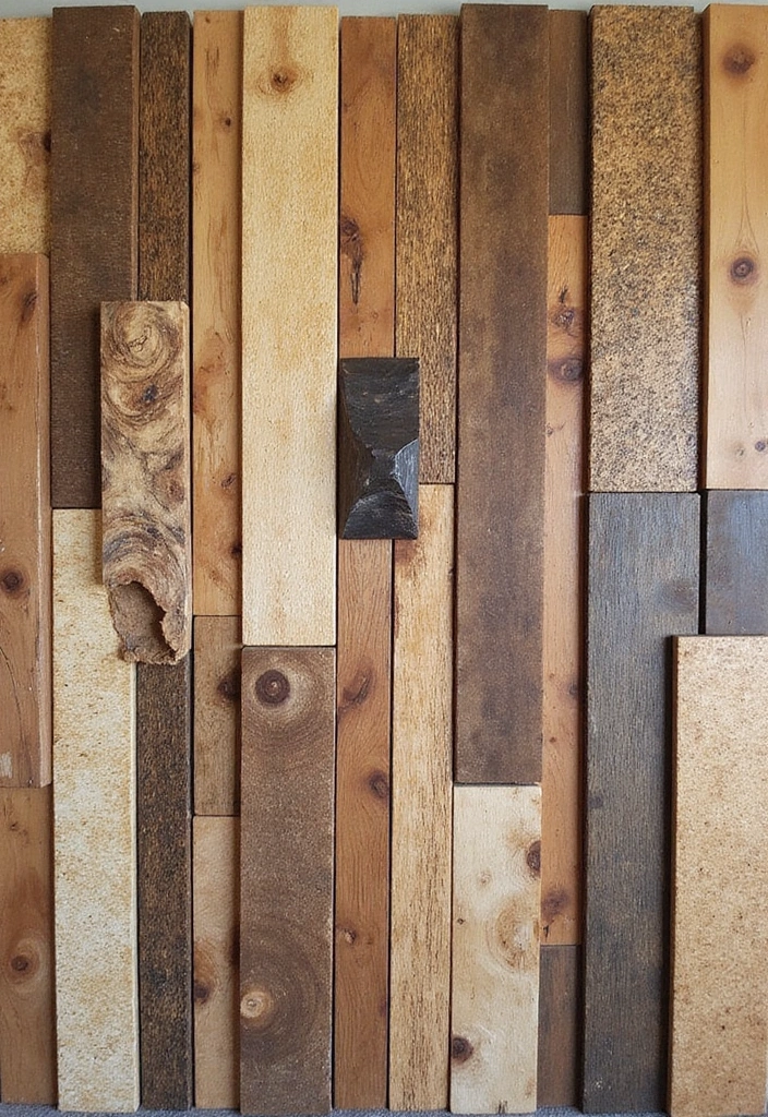 18 Eco-Friendly Wall Art Decor Ideas for Every Room - 1. Upcycled Wood Wall Art