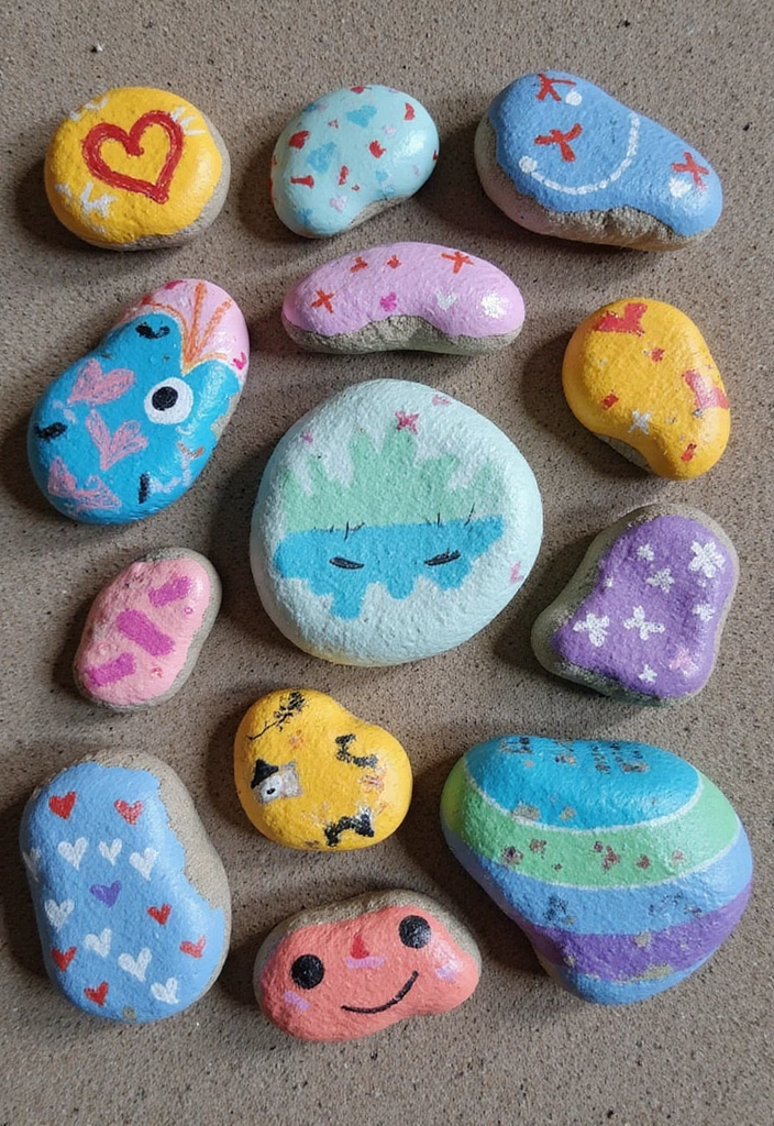 18 Eco-Friendly Wall Art Decor Ideas for Every Room - 12. Painted Rocks