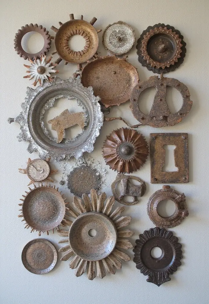 18 Eco-Friendly Wall Art Decor Ideas for Every Room - 8. Recycled Metal Art