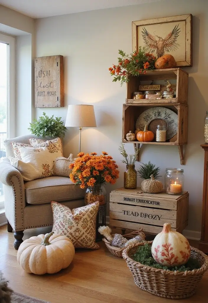 18 Fall Decor 2025 Trends You Can't Miss - 2. Upcycled Decor