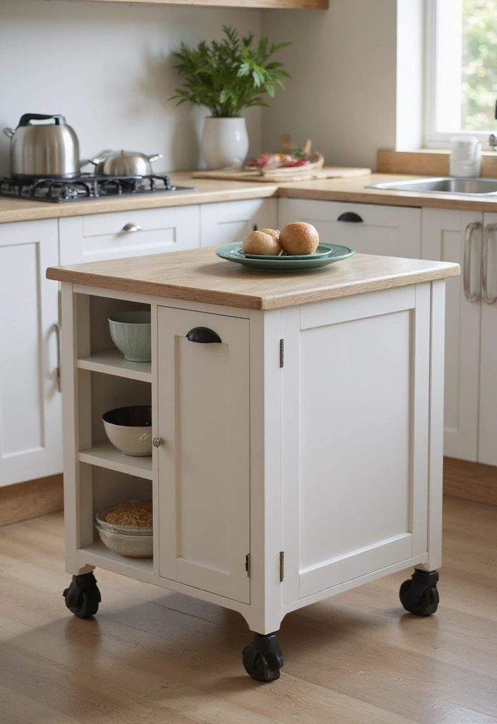 18 Kitchen Island Ideas for Every Layout - 1. Compact Foldable Island