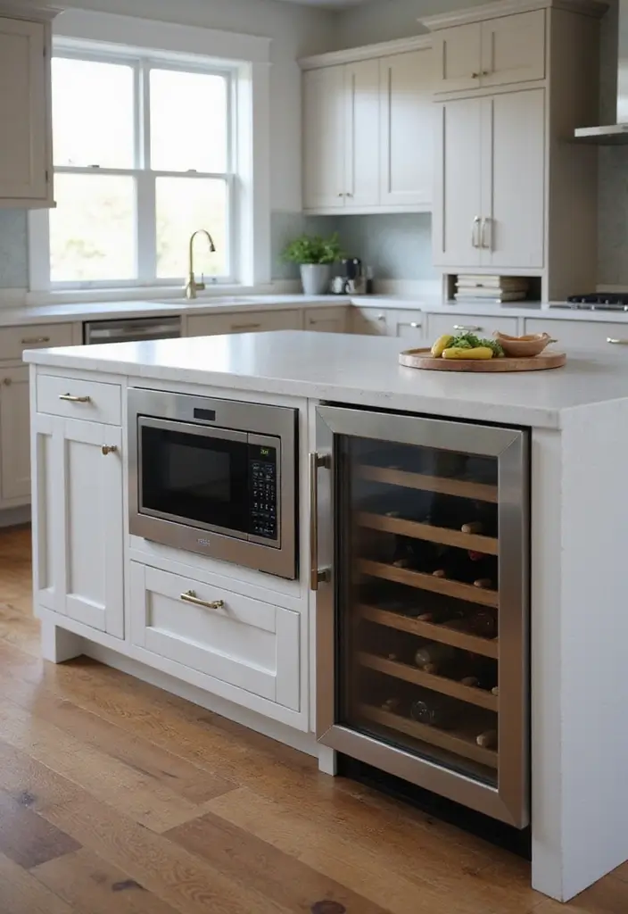 18 Kitchen Island Ideas for Every Layout - 4. Culinary Island with Built-In Appliances