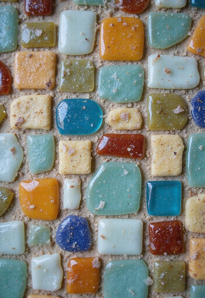 18 Kitchen Tiles Design Ideas for a Stylish Backsplash - 1. Recycled Glass Mosaic Tiles