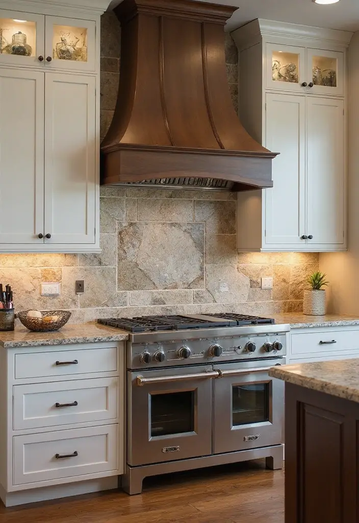 18 Kitchen Tiles Design Ideas for a Stylish Backsplash - 11. Stone Tiles for a Natural Look