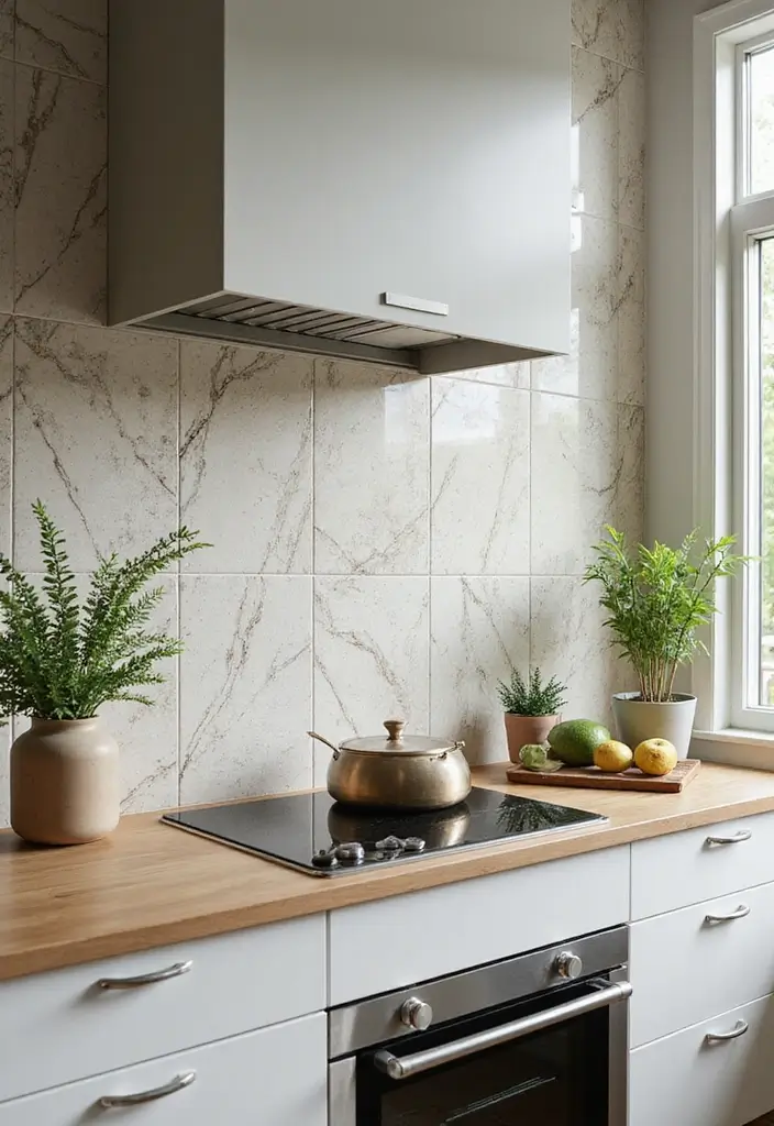 18 Kitchen Tiles Design Ideas for a Stylish Backsplash - 16. Biophilic Tiles for Natural Aesthetics