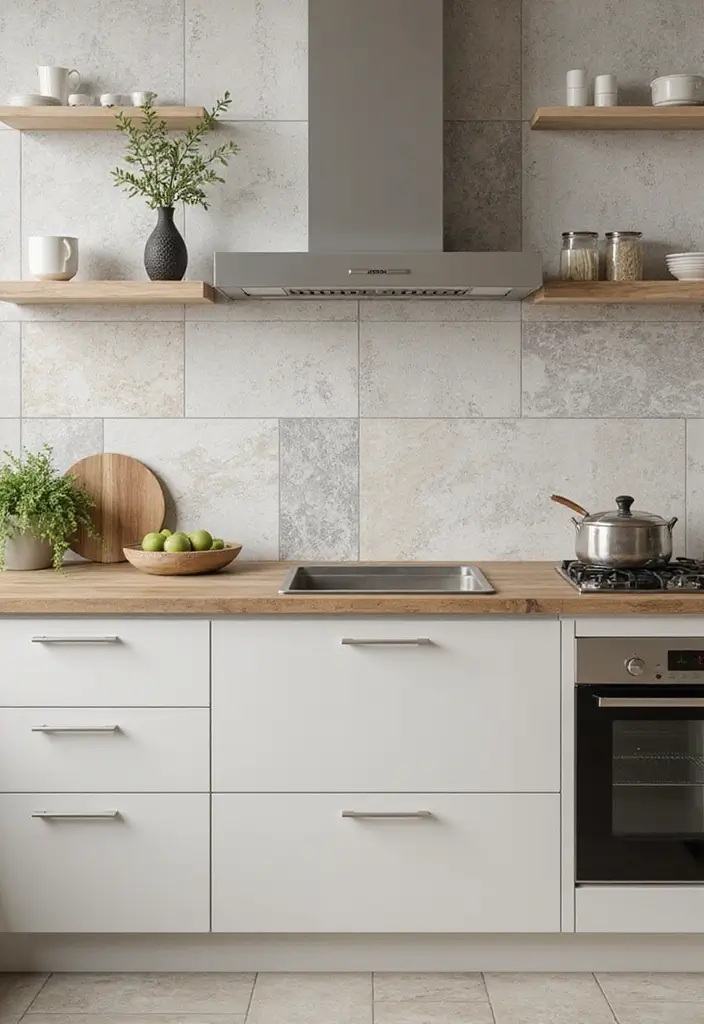 18 Kitchen Tiles Design Ideas for a Stylish Backsplash - 17. Eco-Friendly Vinyl Tiles for Versatility