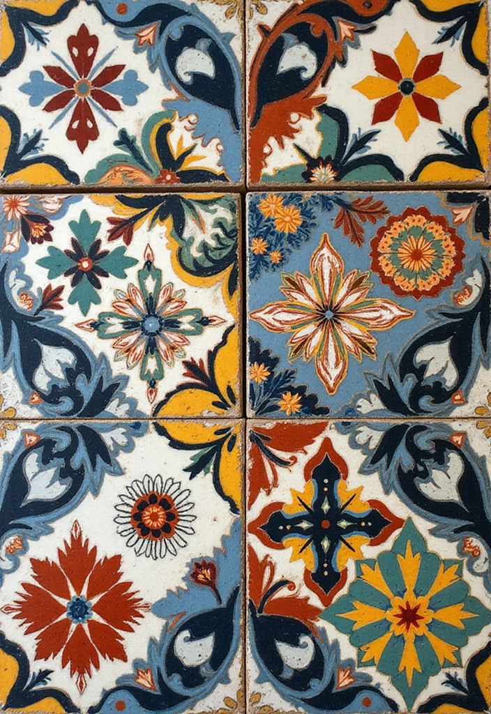 18 Kitchen Tiles Design Ideas for a Stylish Backsplash - 3. Encaustic Cement Tiles