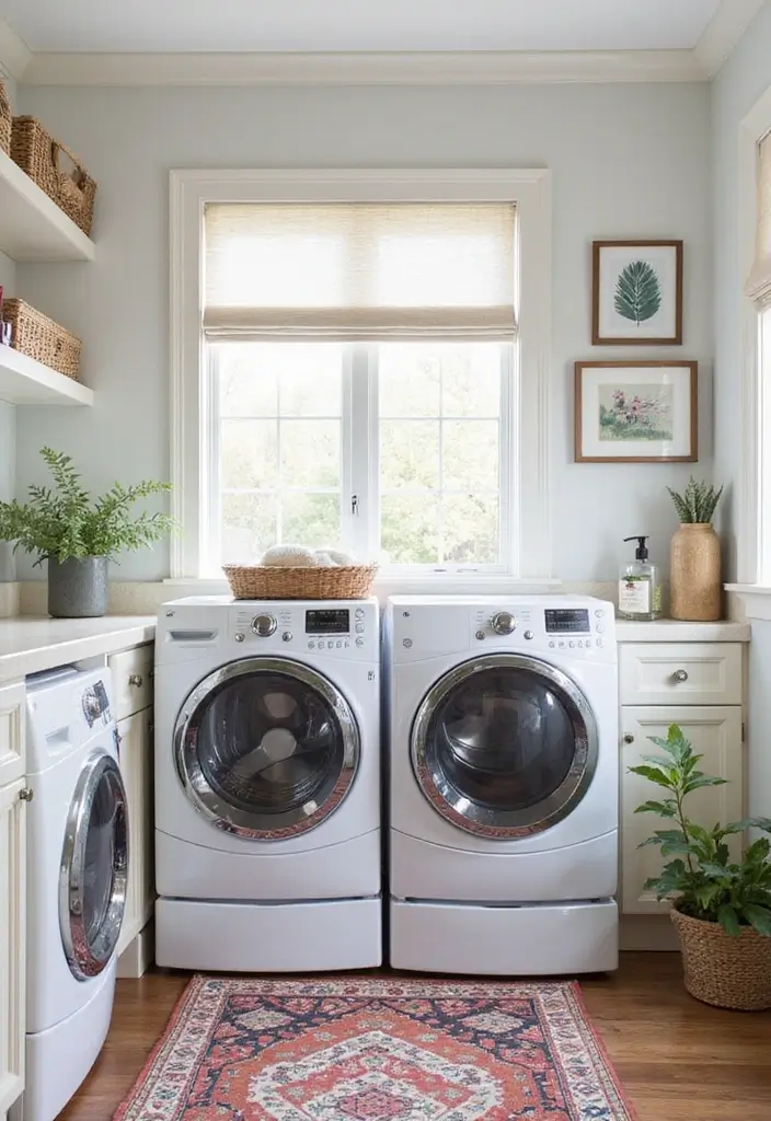 18 Laundry Room Ideas for a Stylish Wash Space - 10. Personalize with Decor