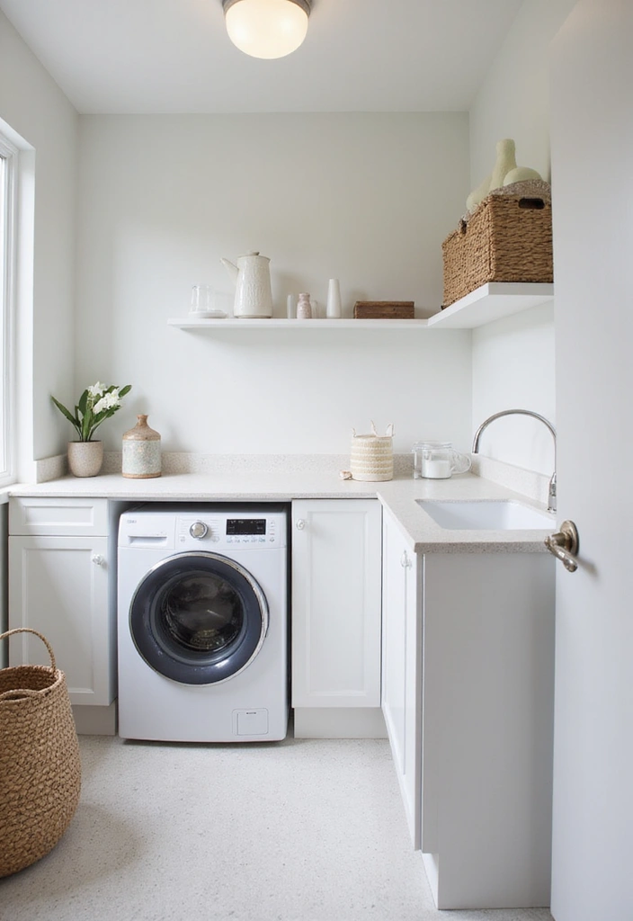 18 Laundry Room Ideas for a Stylish Wash Space - 18. Embrace Minimalism