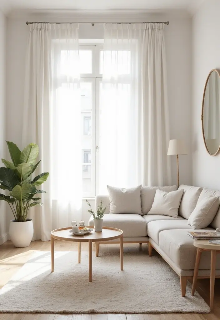 18 Living Room Designs for Small Spaces That Feel Huge - 1. Light and Bright