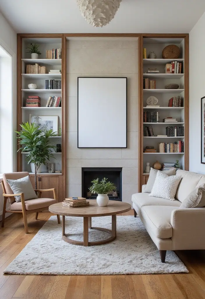 18 Living Room Designs for Small Spaces That Feel Huge - 12. Creative Room Dividers