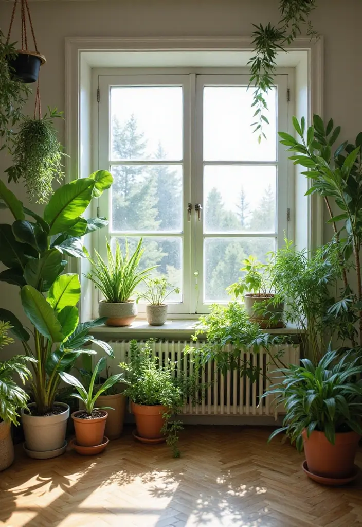 18 Living Room Designs for Small Spaces That Feel Huge - 13. Indoor Plants