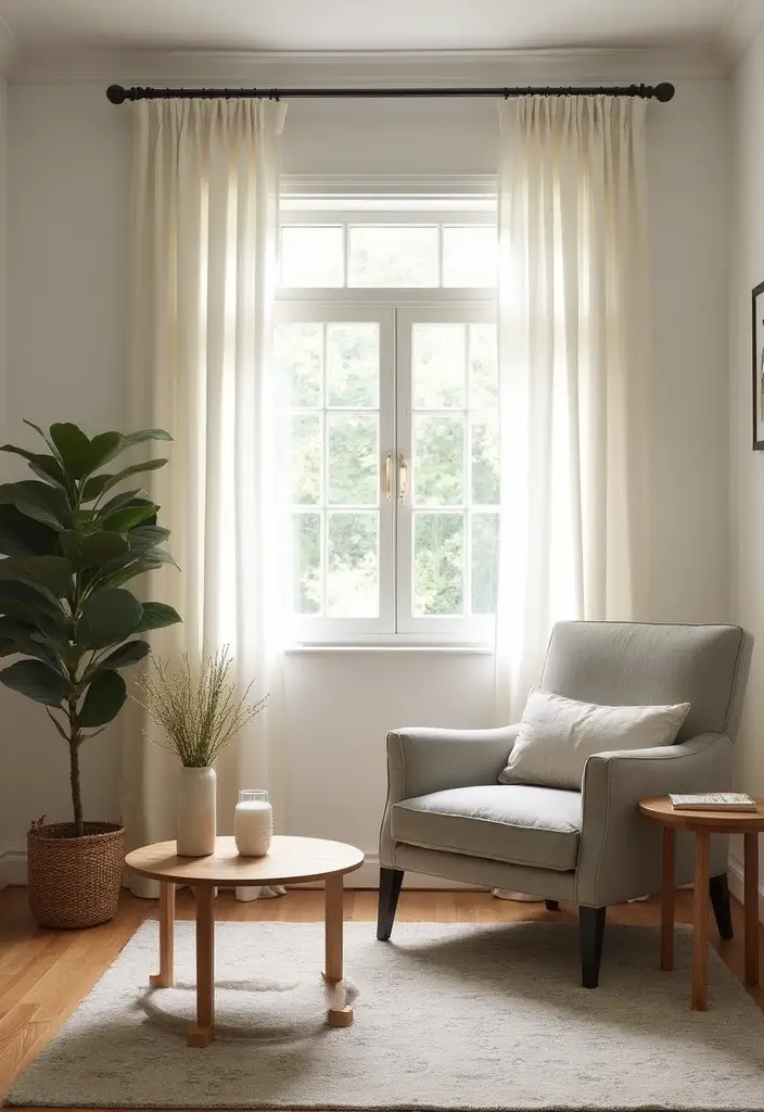 18 Living Room Designs for Small Spaces That Feel Huge - 15. Simplified Window Treatments