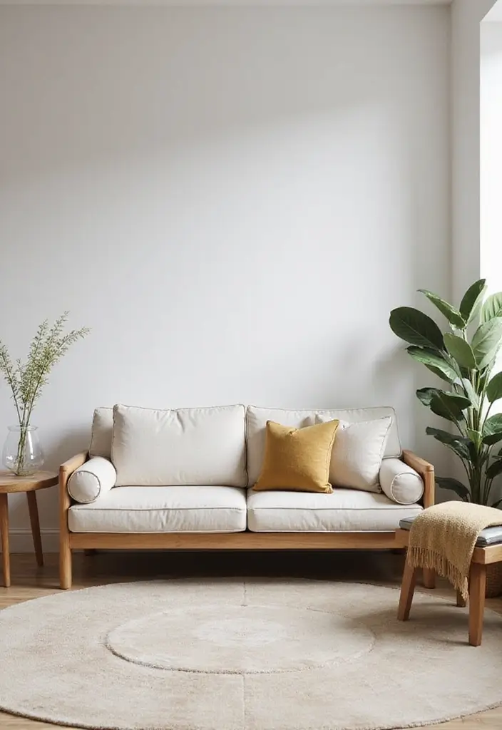 18 Living Room Designs for Small Spaces That Feel Huge - 9. Foldable and Nesting Furniture