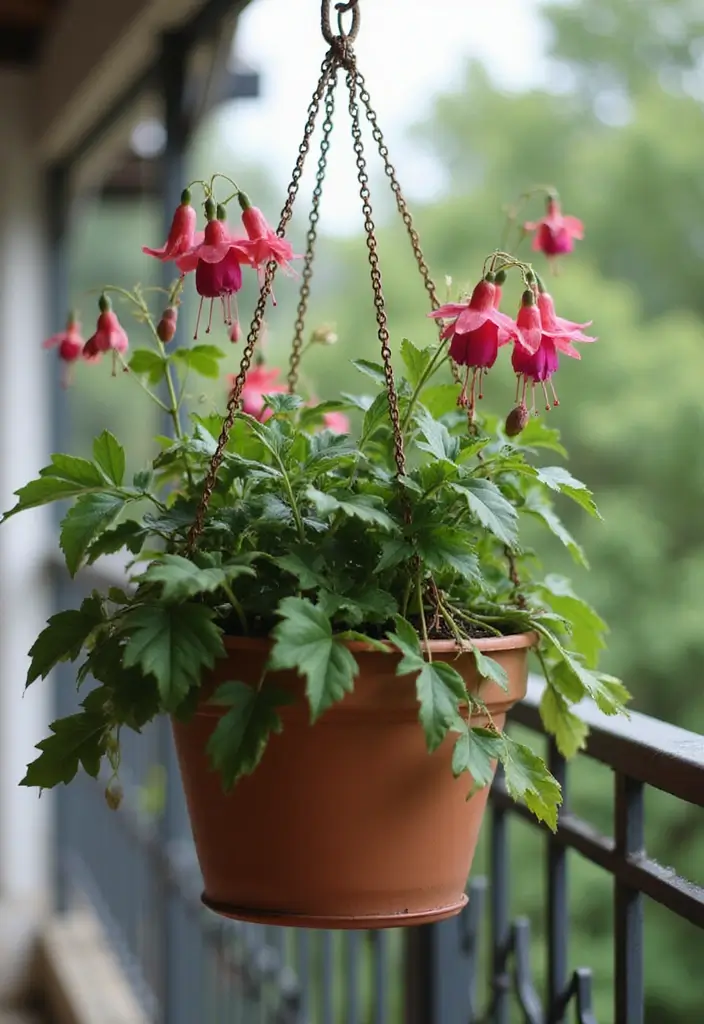 18 Must-Have Plants in Balcony for Fresh Air - 16. Fuchsia