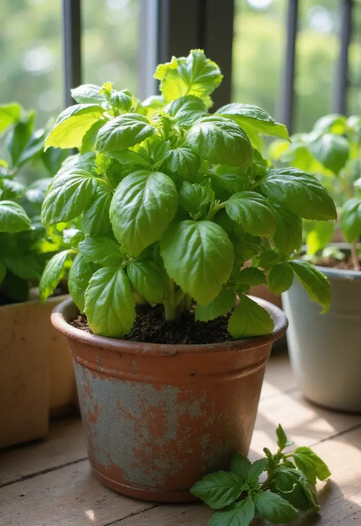 18 Must-Have Plants in Balcony for Fresh Air - 6. Basil