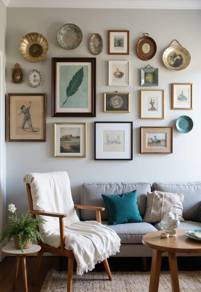 18 Small Apartment Living Room Decor Tips for Cozy Spaces - 10. Personalize with Artwork