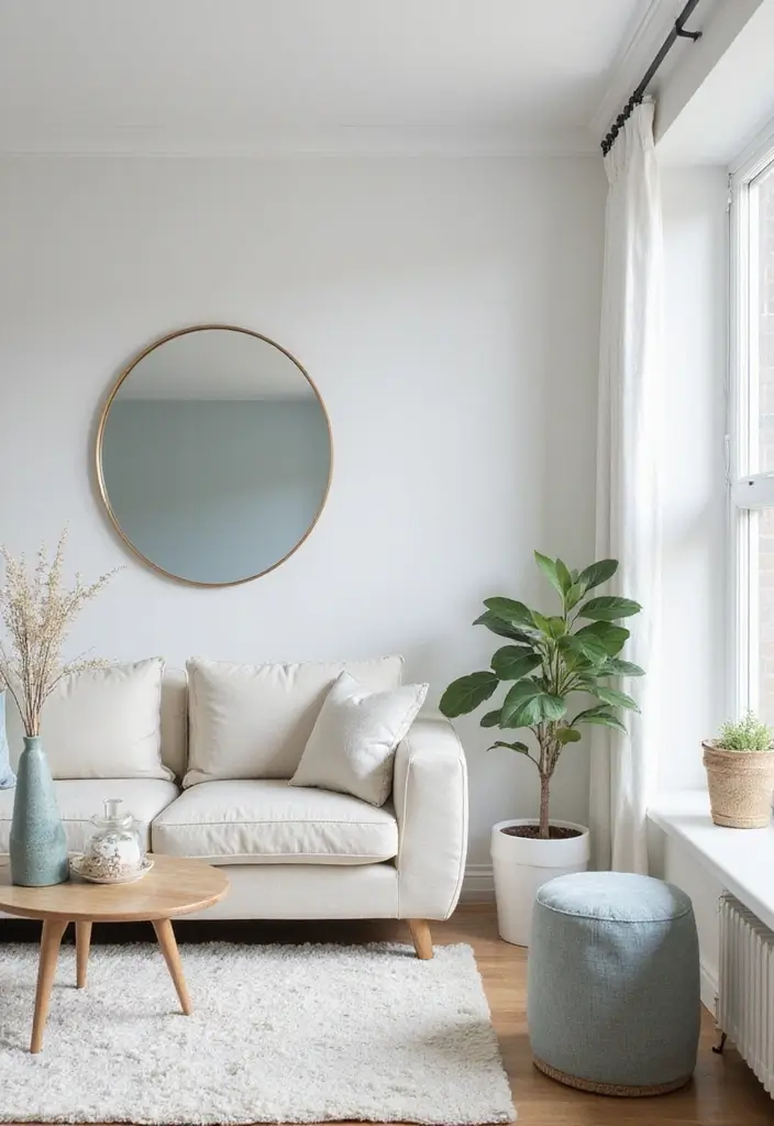 18 Small Apartment Living Room Decor Tips for Cozy Spaces - 2. Use Light Colors to Open Up Space