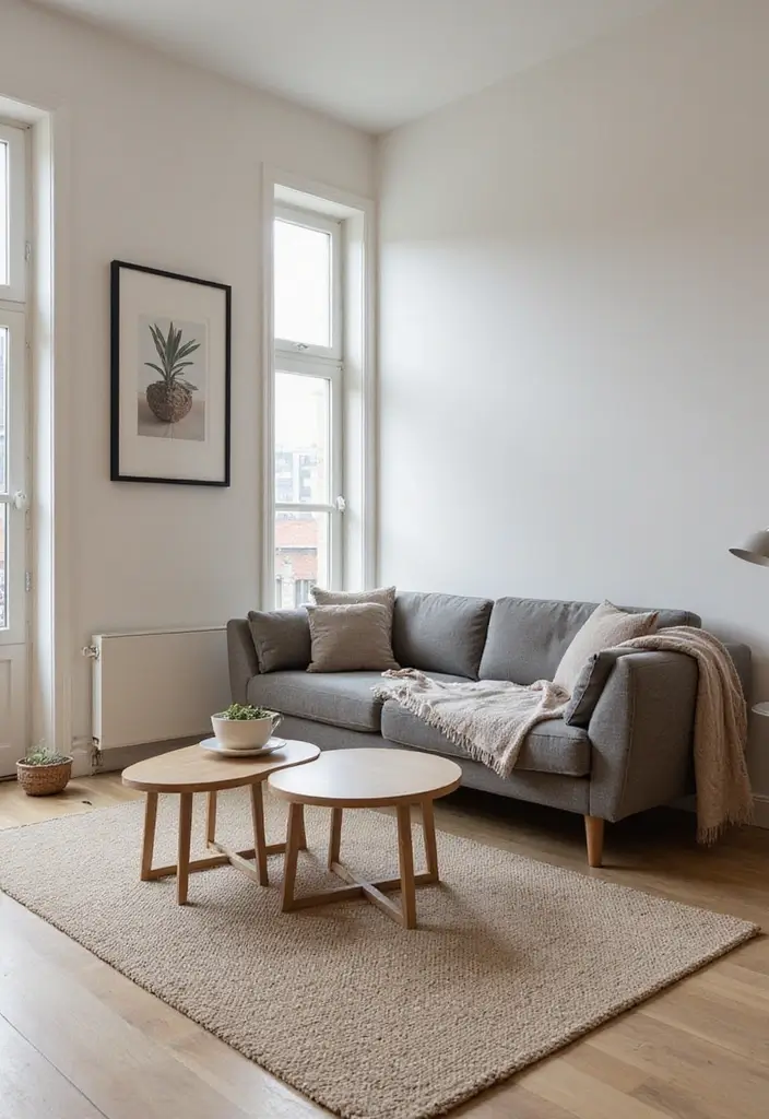 18 Small Apartment Living Room Decor Tips for Cozy Spaces - 5. Choose Space-Saving Furniture