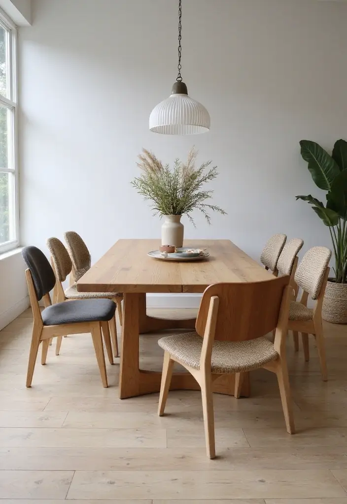 18 Stunning Dining Room Ideas for Modern Homes - 2. Eco-Friendly Dining Chairs