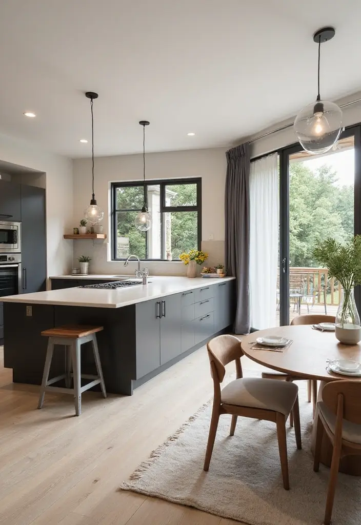 18 Stunning Dining Room Ideas for Modern Homes - 9. Open Concept Dining and Kitchen Integration