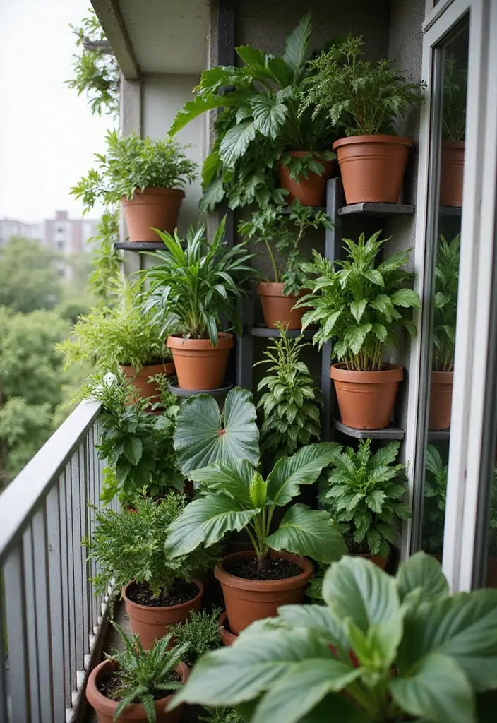 20 Balcony Design Ideas for Urban Living - 2. Urban Jungle