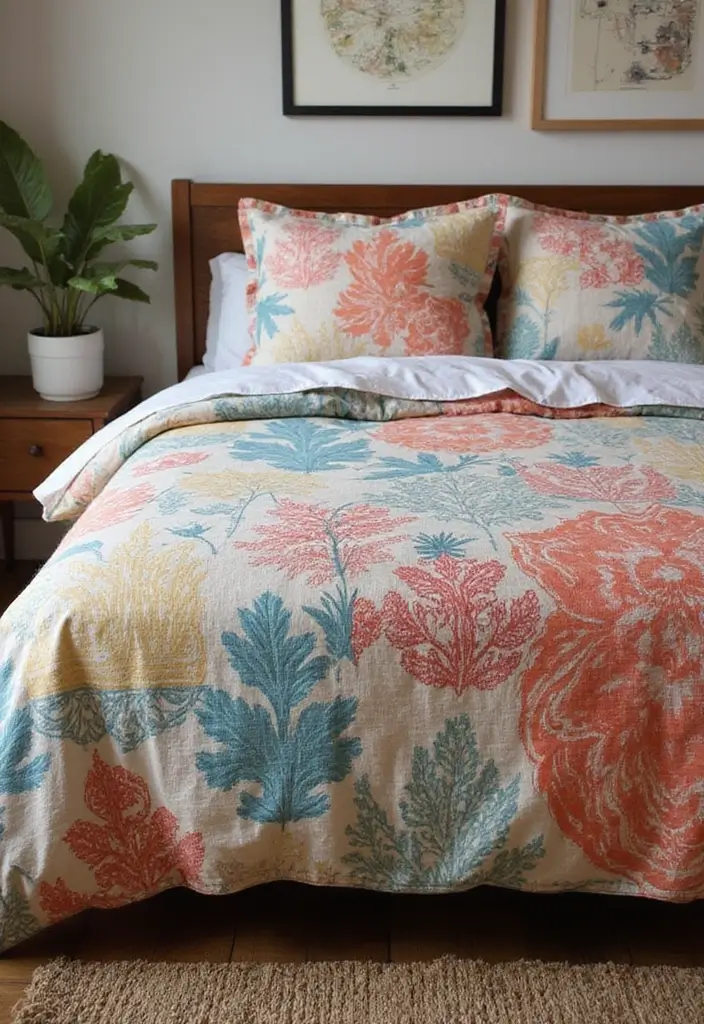 20 Bedroom Interior Design Ideas for a Dreamy Escape - 18. Artistic Bed Linens