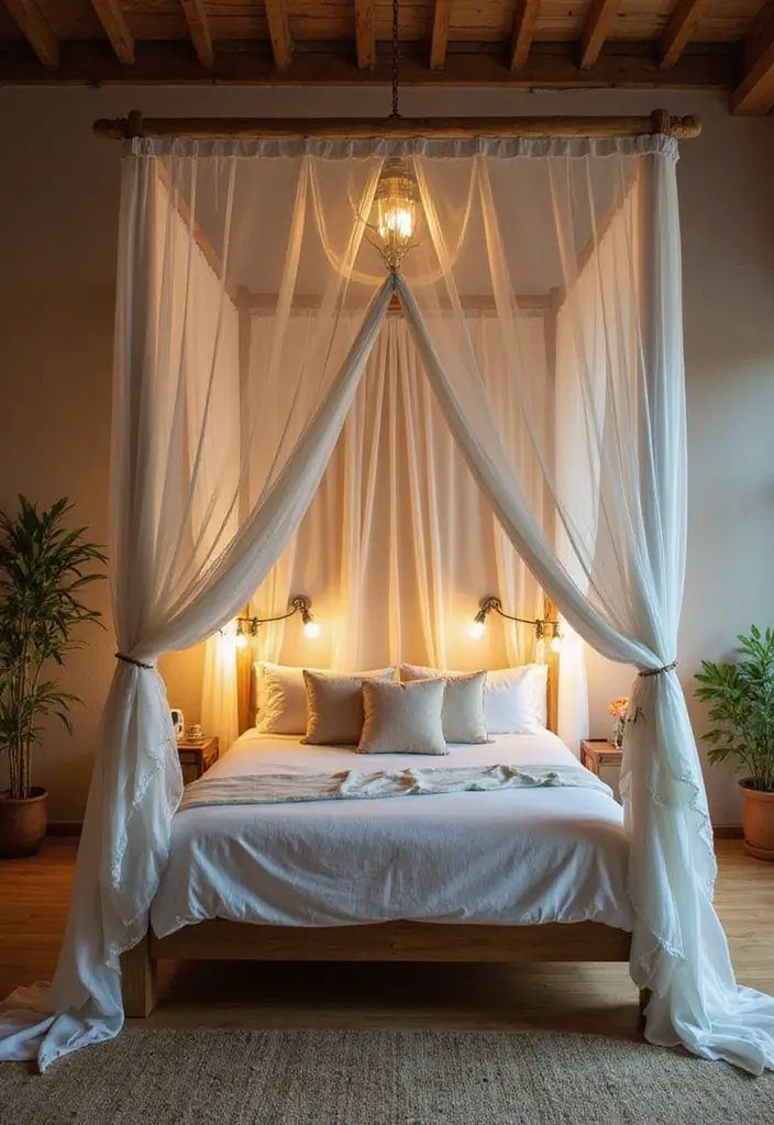 20 Bedroom Interior Design Ideas for a Dreamy Escape - 3. Dreamy Canopy Bed