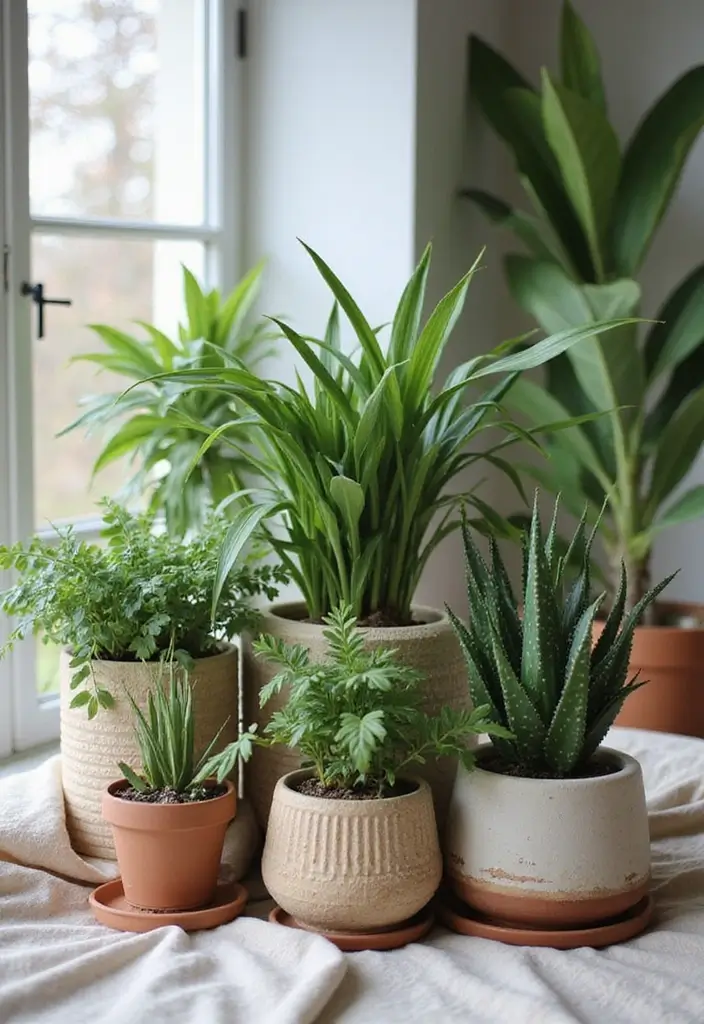 20 Bedroom Interior Design Ideas for a Dreamy Escape - 5. Plants for a Breath of Fresh Air