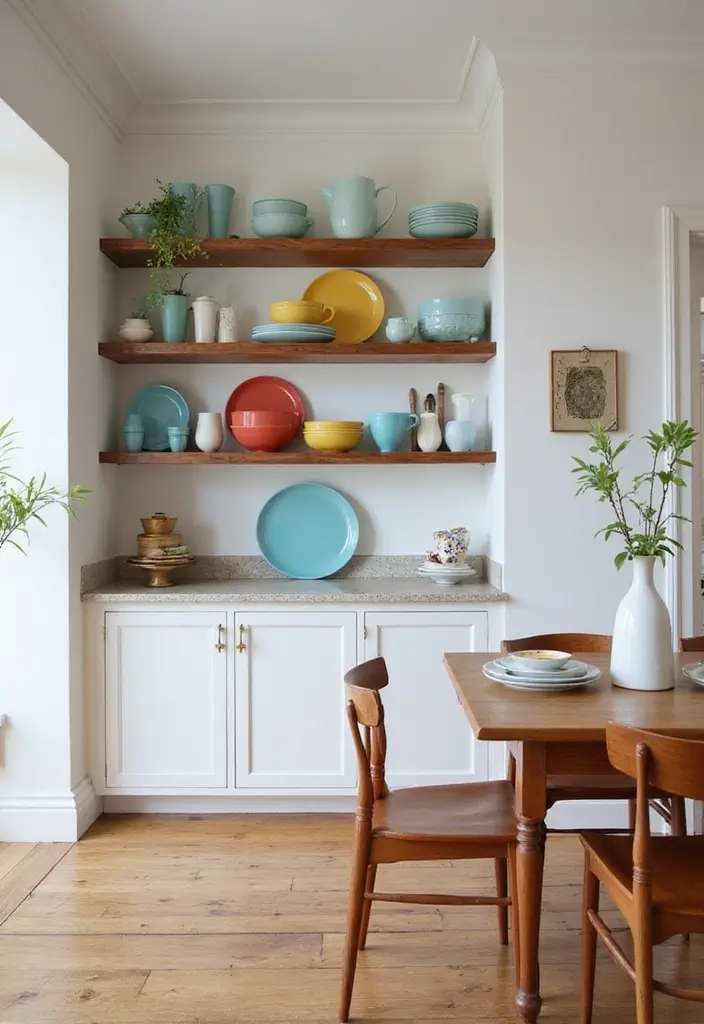 20 Dining Room Design Ideas for Every Taste - 12. Incorporate Open Shelving