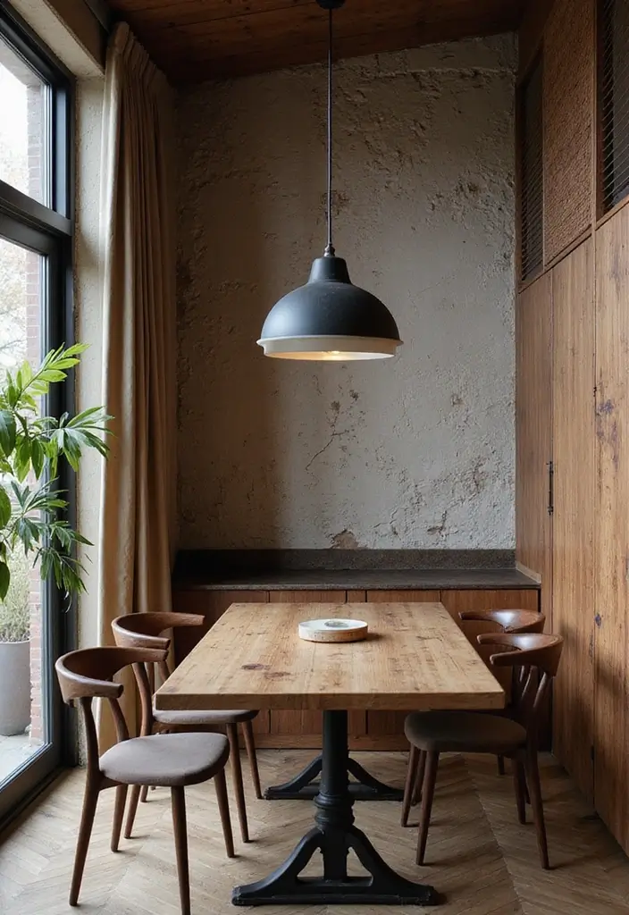 20 Dining Room Design Ideas for Every Taste - 13. Textural Contrast