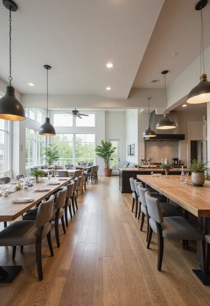 20 Dining Room Design Ideas for Every Taste - 17. Open Concept Dining
