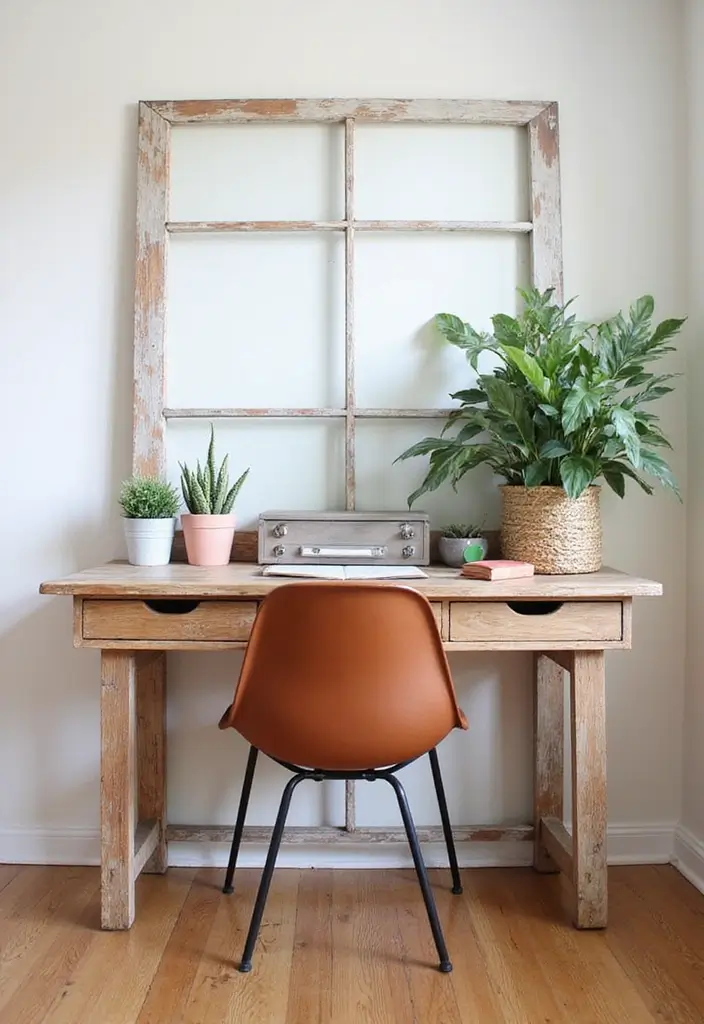 20 Eco-Friendly Home Office Ideas for Remote Workers - 1. Upcycled Furniture
