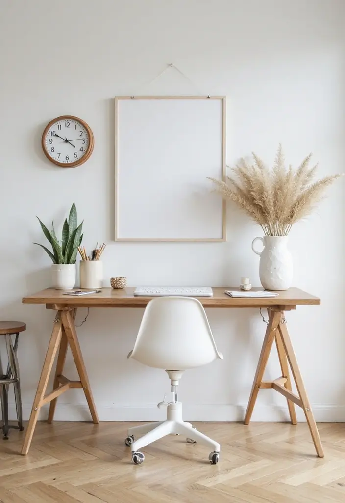 20 Eco-Friendly Home Office Ideas for Remote Workers - 14. Minimalistic Decor