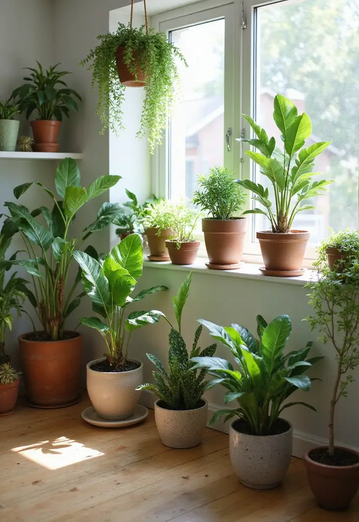 20 Eco-Friendly Home Office Ideas for Remote Workers - 3. Greenery Galore