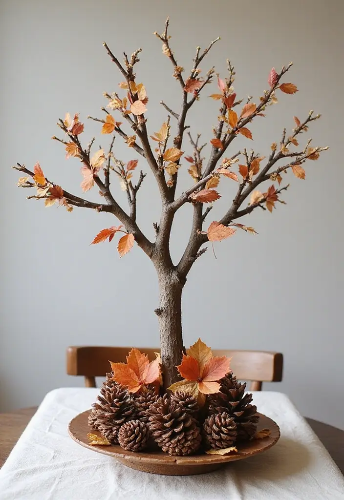 20 Fall Decorations for a Cozy Home in 2025 - 13. Eco-Friendly Fall Trees