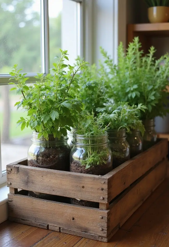 20 Fall Decorations for a Cozy Home in 2025 - 20. Indoor Herb Garden